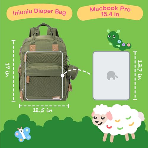 Baby Diaper Bag Backpack (Army Green)