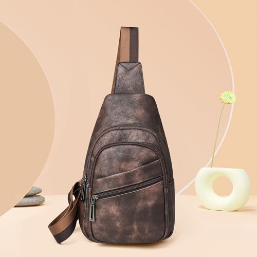 Sling Bag Crossbody Bags (Coffee)