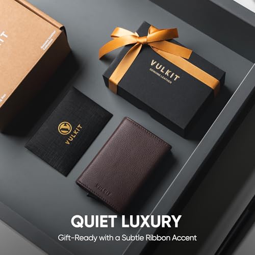 Pop up Card Wallet Minimalist Cash Wallets RFID Blocking Leather Smart Credit Card Holder with ID window for Men (Top-Grain Cowhide Litchi Espresso)