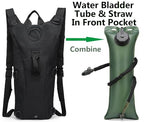 Tactical Water Hydration Pack Military 3L Water Bladder Carrier Backpack Leakproof for Running Jogging Cycling Hiking (Black(3L))