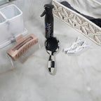 Checkered Print Hair Brush Detangler (Checkered)