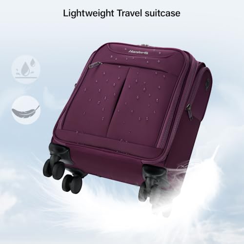 Underseat Carry On Luggage with Wheels (Purple / 16-Inch)