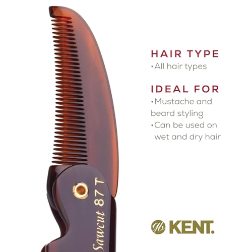 87T Combo Handmade Folding Pocket Comb for Men (Pack of 2 / Combo)