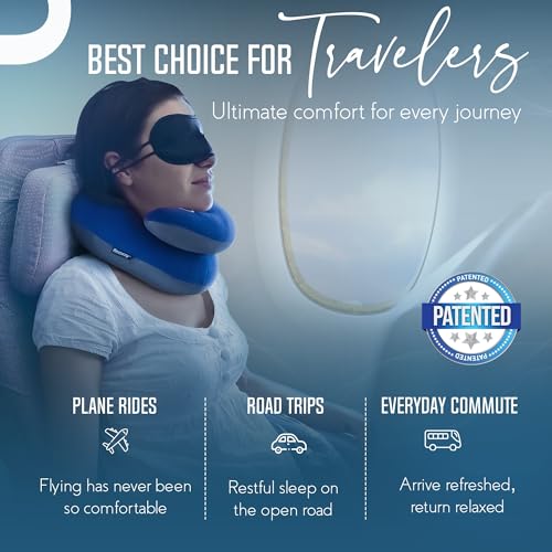 Travel Neck Pillow for Airplane (Nude / Large)