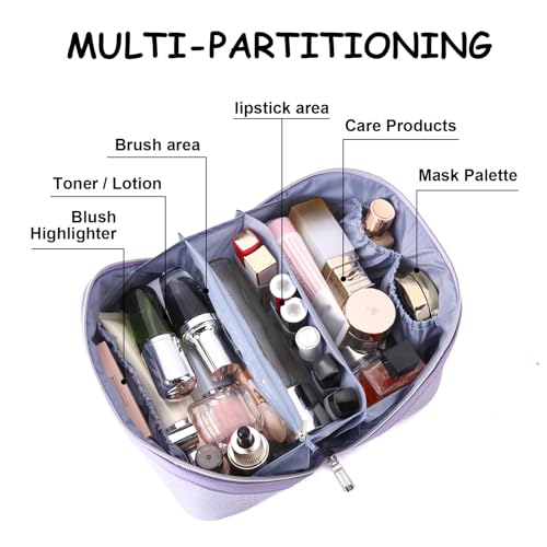 Travel Makeup Bags for Women (05-A-Purple)