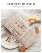 Travel Jewelry Organizer Case (A-Camel / Medium)