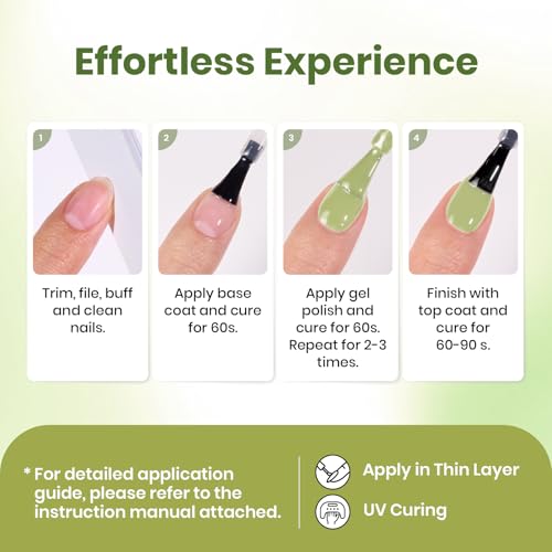 Beetles Lime Green Glitter Gel Nail Polish (H - Velvet Green | Pistachio Frappe)