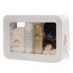 Clear Makeup Bag Organizer (White)