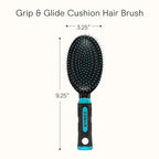 Hair Brush Detangling (Teal / Wire Cushion Brush (Pack of 1))