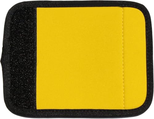 Neoprene Luggage Handle Wraps for Traveling Bright Color Luggage Tags (Gold)
