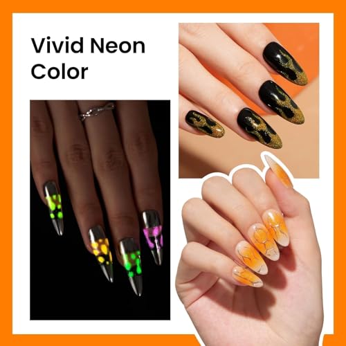 Beetles Halloween Gel Nail Polish (Luminous Orange)