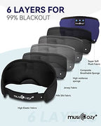 Sleep Headphones Bluetooth 5.4 Sleep Mask with HD Sound (Blue)