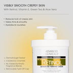 Retinol Body Lotion + Retinol Serum 2PC Skincare Set For Women & Men Helps Diminish Appearance Of Crepey Skin (Retinol Cream + Serum Set / 2 Piece Set)