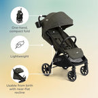 Nutmeg Compact Lightweight Travel Stroller (Thunder)