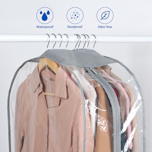 Fur Coat Storage Bags Dress Bags for Gowns Long 60 in (60"-4pcs-10" Gussted)