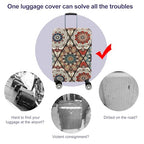 Travel Trolley Case Cover Protector Suitcase Cover 29" (Retro / XL(Fits to 29"-30" Trolley Case))