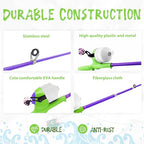 Kids Fishing Pole (Vital Green& Starry Purple)