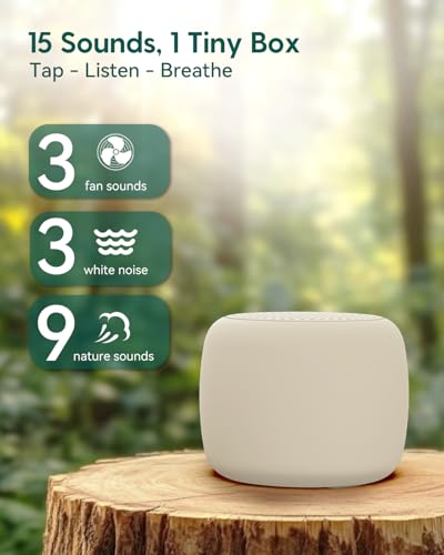 White Noise Sound Machine for Adults Kids Baby (1 - Cream Putty / Pocket Mini)