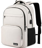 Backpack for School (Beige / 15.6 Inch)