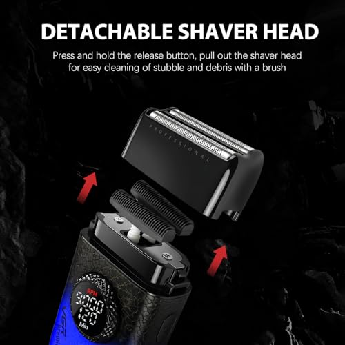 001/977/377 3-in-1 Barber Kit with Clipper Trimmer Foil Shaver, Blue (001 3 in 1 Blue)