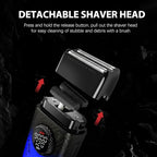 001/977/377 3-in-1 Barber Kit with Clipper Trimmer Foil Shaver, Blue (001 3 in 1 Blue)