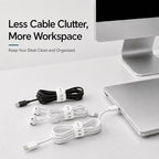 Silicone Cable Ties 10 Pack (White)