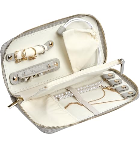 Travel Jewelry Organizer Case (Large Gray)