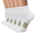 Copper Ankle Compression Socks (Small-Medium / A02-5 White)
