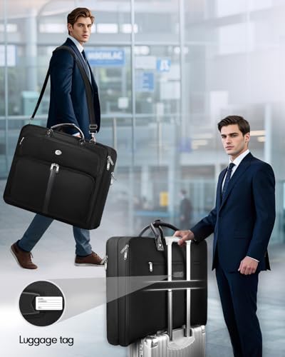 Mens Garment Bags for Travel (Black)