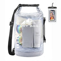 Dry Bag Waterproof Backpack with Phone Case (White / 40L)