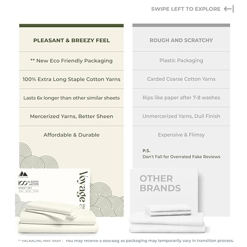 100% Egyptian Cotton Sheets California King Size (California King / 04 - Ivory)