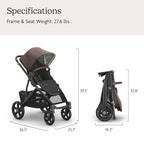 Vista V3 Convertible Single (Vista V3 Stroller / Owen (Mocha Mélange))