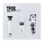 Slime 2 Barber Hair Clippers Trimmer Shaver Set for Men with Matte case and X Fade Blade (Matte White)