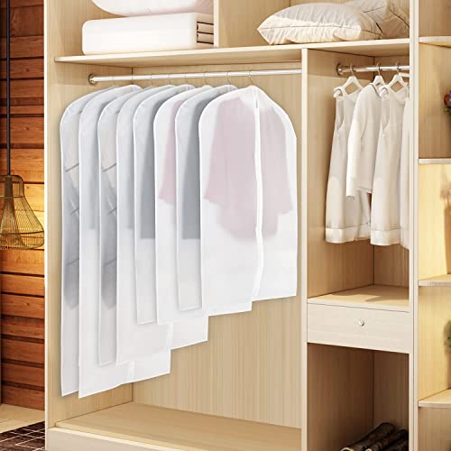 Coat Cover for Storage Garment Bags for Hanging Clothes 54 in 10Pack (54"-10pcs)