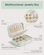 Travel Jewelry Case (Mint Green)