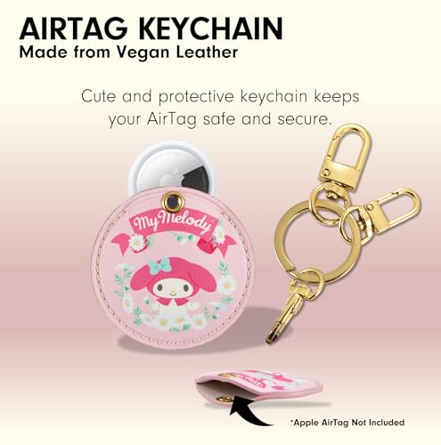x Sanrio Keychain Case Compatible with Apple AirTag (Floral My Melody)