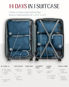 Large Compression Packing Cubes 7 (Navy/White)