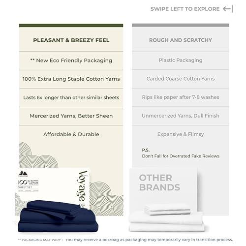 100% Egyptian Cotton Queen Size Sheets Set (Queen / 05 - Navy Blue)