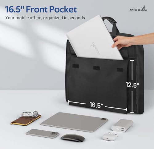 Carry On Garment Bags for Travel with Shoe Compartment 42'' Suit Travel Bags for Men Heavy duty Fabric Luggage Hanging Bag for Clothes Suit Carrier with Shoulder Strap for Business Trips