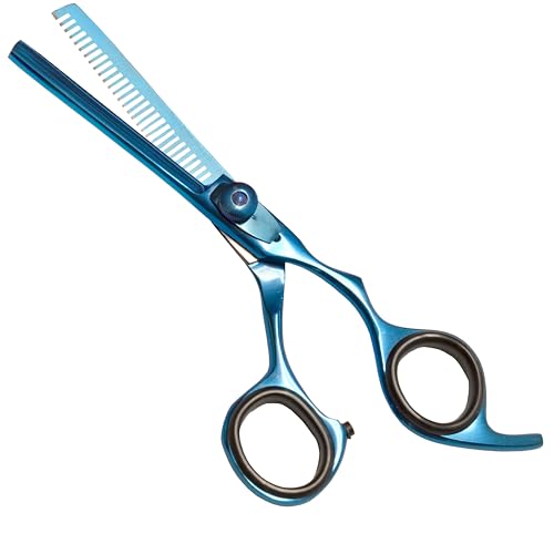 Professional Hair Cutting And Thinning Scissors (Blue / SecureHook Series)