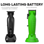 2-in-1 Vader Clipper & Trimmer Kit | Cordless Beard Trimmer & Mens Clippers Set for Barbers or Home | with DLC Coated Blades | Acid (Acid)