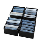 Jeans Drawer Organizers for Clothing (Black)