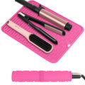 Oversize Silicone Heat Resistant Mat for Hair Tools (Hotpink)