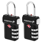 TSA Approved Luggage Locks (3 Digit T Series Black 2 Pack)