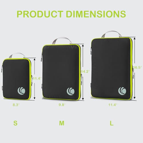 Compression Packing Cubes (Black / 3PCS)