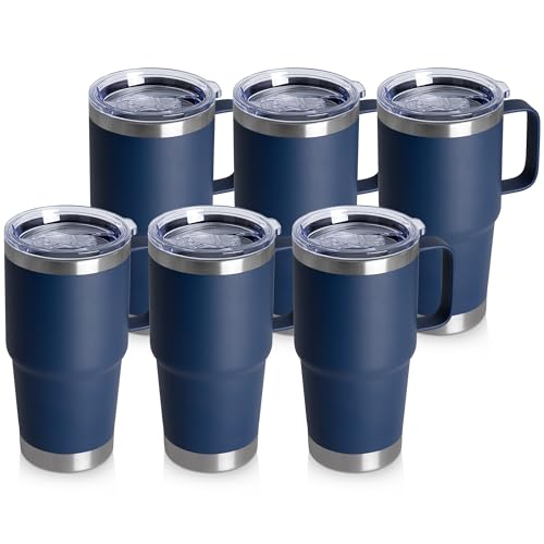 20oz Tumbler Bulk with Lid (Navy / 20 Ounces-6)