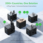 Mini 35W Universal Travel Adapter 7 (35W / Gold)
