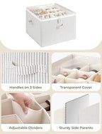 16 Pair Closet Shoe Storage Organizer (Gray and White Stripes / Medium)