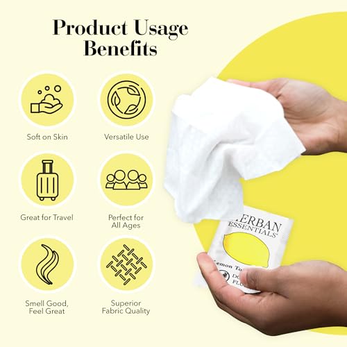 Lemon Wipes & Towelettes (20 Count (Pack of 1))