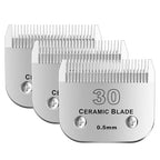 30# Detachable Pet Dog Grooming Clipper Ceramic Blade (Silvery-4)